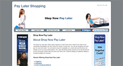 Desktop Screenshot of paylatershops.com