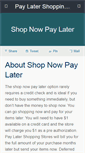 Mobile Screenshot of paylatershops.com